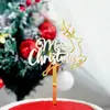 Copyright Ins Wind Feliz Natal Decoração de Bolo em Acrílico Suprimentos para Torta de Natal Plugin de Bolo Bolo de Natal