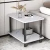 Mesita de Noche Mini Ultraestrecha para Apartamentos Pequeños, Mesita de Noche Sencilla, Mesa Lateral para Sofá de Sala de Estar, Mesa de Café Pequeña para Apartamentos de Alquiler