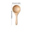 Colher Grande de Madeira Sólida para Arroz de Grau Alimentício, Concha de Madeira Estilo Japonês para Água Doméstica, Personalizável com Gravação, Colher para Macarrão, Utensílios de Cozinha, Presente