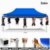 Toldo Protector Solar para Exteriores, Carpa Plegable, Sombrilla Grande de Cuatro Esquinas Engrosada y Reforzada, Carpa de Exposición para Montaje de Puesto, Impresión Personalizada con Publicidad