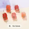 Jingdian Jewelry Fonte de Sal Carmesim Ágata Pequena Gota Coleção Fábrica Personalizada Cabeça de Coelho Fivela de Segurança Anel de Corrida Pixiu Acessórios