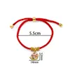 Pulsera trenzada de hilo rojo estilo chino de moda 2026 para el Año del Caballo, Pulsera de la suerte para el dinero para hombres y mujeres, Regalo de Año Nuevo al por mayor
