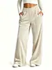 Nuevos Pantalones de Terciopelo de Pierna Ancha para Mujer 2026, Cintura Alta, Corte Holgado, Caída Suelta, Pantalones Largos Casuales Estilo Europeo y Americano, Transfronterizos