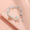 Pulsera Galaxia Ahogándose Hada Estelar Diseño de Nicho Blanco Versátil Dulce Pulsera para Novia Pulsera