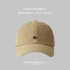Coreano-estilo Little Fox Bordado Boné de Beisebol Menina Primavera e Verão All-match Chapéu de abas largas de alta qualidade Puro Algodão Soft Top Hat para Homens