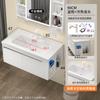 Painel Colmeia Alumínio Espacial Gabinete Lateral Gabinete de Vaso Sanitário Lavatório Lavatório Bacia Integrada de Cerâmica Combinação de Gabinete de Banheiro