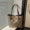 Bolsa Tote Nova Estampada para Mulheres 2026, Bolsa de Mão de Grande Capacidade, Bolsa para o Dia a Dia, Fashion e Versátil, Bolsa de Ombro Simples