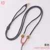 Fio fino para pingente, cordão de colar trançado com pedra olho de tigre jade dourado, cordão de acessório de alta qualidade com fecho de segurança para DIY, atacado