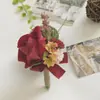 Yi Yaguo 2475 Estilo Chino y Occidental Estilo Bosque Invitado Banquete Novio y Novia Ramillete Flor de Muñeca Ramillete para Uso en Bodas