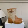 Botas 2026 estilo británico tacón grueso empalmadas retro otoño Botas Martin nuevas western de corte bajo moda botas de media pantorrilla
