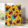 Manta Gruesa Transfronteriza de Spider-Man con Estampado de Dibujos Animados, Impresión Digital, Fábrica de Dropshipping Manta de Franela U