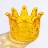 Portavelas de cristal, portavelas de corona, cenicero creativo, cenicero para el hogar y el negocio, pieza decorativa estilo Ins, portavelas nórdico