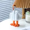Amazon Cross-Border Novo Fofo Dedo do Meio Frango Artesanato de Resina Estátua de Animal Decorativa Decoração de Casa Sala de Estar