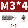 Aço Inoxidável 304/316 Soquete Sextavado Ponta Afiada Parafuso de Fixação Cabeça Cega para Máquina M4M5M6M8M10