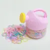 Gomas Elásticas Negras para Niños Alta Elasticidad Buena Apariencia Duraderas Ligas para el Cabello Amigables con el Cabello de Mujer Gomas Elásticas para el Cabello Diademas Adornos Puesto Callejero