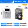 Luminária de Parede Solar Externa com Sensor de Movimento, 3 Modos Dimerizáveis Luz Quente Retrô, Luminária de Cerca/Pátio à Prova d'Água, Arandela Solar Sem Fiação