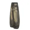 Marca 2026 Estilo Retro Calle Holgados Casuales Pantalones Juventud Tendencia Scimitar Jeans Fuente de Fábrica Venta al por Mayor 04