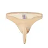 Roupa Íntima Masculina Tanga Fio Dental Nariz de Elefante Seda Gelada Calça Avião Bolsa em U Cintura Baixa Tanga Fina Sexy Tanga Masculina