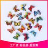 Imán de nevera de PVC 3D de doble capa de 9 cm, simulación de mariposas, decoración de jardín, venta directa de fábrica