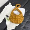 Bolso nube plisado transfronterizo Diseño nicho de Corea del Sur Chaqueta acolchada de algodón plumón Bolso burbuja informal para ir al trabajo Bolso tote bandolera