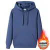 Sudadera con Capucha de Algodón Pesado para Hombres y Mujeres, Nuevo Estilo Otoño e Invierno, Forrada de Polar y Engrosada, Sudadera para Estudiantes, Top Cálido, Estilo Casual para Parejas, Moderno