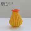 Estilo Escandinavo Florero de Vid Pequeño con Boca Curvada Sala de Estar Flor Artificial Mostrador de Flores Decoración Suave para el Hogar Florero de Escritorio