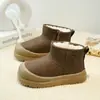 Botas de Nieve Estilo Retro para Niñas 2026 Otoño/Invierno Nuevas Llegadas Niños Suela Suave Cómodas Botas Grandes de Algodón Niños Medianos y Grandes Invierno con Felpa