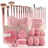 40PCS Ferramenta de Maquiagem de Beleza Grande Conjunto Combinado Lavagem Facial Maquiagem Conjunto Completo de Xiyin temu Daifa