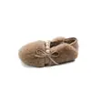 Zapatos de Peluche para Niñas 2026 Nuevos Zapatos de Otoño Invierno para Niños Zapatos de Princesa para Bebé Suela Suave Antideslizante Zapatos de Cuero para Niña Pequeña