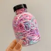 Elásticos de Cabelo Espessos, Borrachinhas Pequenas Descartáveis de Alta Elasticidade, Cordas de Cabelo Versáteis para Crianças, Acessórios de Cabelo em Lata