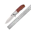 Mango de Madera Navaja Plegable para Exteriores Navaja de Bolsillo Portátil Camping Acero Inoxidable Mango de Madera Colorido Navaja Plegable de Alta Dureza