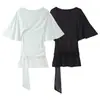 Vestido de Moda Feminino para Exportação, Novo Estilo Verão 2026, Estilo Europeu e Americano, Vestido Tricô Patchwork Lantejoula Bicolor com Costas Vazadas, Branco
