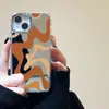 Funda para iPhone 17 Pro Max con Espejo de Línea Amarilla 14/15 Botones Electrochapados 16 Apple 13 Cobertura Completa X