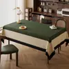 Mantel estilo vintage, no lavable, impermeable, a prueba de aceite, resistente al calor, nuevo modelo 2025, lujo ligero, mantel retro de alta gama para mesa de comedor y mesa de café