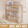 Rack de armazenamento de mesa transparente rack de armazenamento cosmético rack gaveta porta-copos mesa mesa de escritório copo rack de acabamento