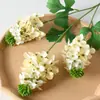Decoración de Flores Artificiales Color Champán Boda Boda Venta Directa de Fábrica Tianjin Flor Artificial Floral Decoración Suave Flor Flor de Seda