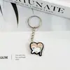 Chaveiro de Cola Macia de PVC Chaveiro de Gato Cachorro Porta-Chaves Fofo Presente Chaveiro de Animal Pequeno para Presentear