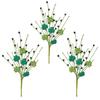 Simulación de suministro transfronterizo trébol de cuatro hojas 43 cm esquejes con polvo dorado en stock venta caliente St. Decoración navideña de Patrick