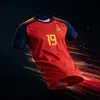 2026 Nuevo No. 4 Jersey de Brasil Pedri España Equipo Local No. Uniforme de Fútbol Copa Mundial Yamal 19