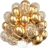 Nuevo Globo de Confeti Largo Dorado con Lentejuelas de 12 pulgadas Globos para Decoración de Escena de Fiesta de Cumpleaños 30 Globos Transfronterizos