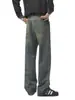 Ropa de Hombre Fengshe / 2026 Primavera y Otoño Nuevo Jeans Vintage de Corte Holgado Ligeramente Acampanado para Hombre Pantalones Largos de Calle