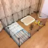 DIY Malha de Ferro para Pet Peça Mágica Gato Gaiola de Emenda Cercado Combinação Livre Casa Grande Hamster Coelho Interior Liberação de Vento