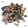 Madera fina palo de rosa piezas pequeñas palo de sándalo sangre de Zambia palo de sándalo morado piezas de madera de sándalo bloques de madera cuadrados robot punk