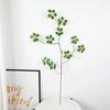Planta artificial hoja de loto Guanyin decoración del hogar rama de hoja verde modelo habitación floral decoración suave vitrina vitrina