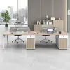 Mesa de conferencias de oficina estaciones de trabajo para personal de oficina escritorios de oficina mamparas de oficina simples y modernas estaciones de trabajo escritorios para computadora