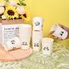 Vaso Desechable Estilo Ins Engrosado Comercial Oficina Patrón de Dibujos Animados Vaso de Papel Hogar Vaso para Leche de Soya Vaso Sonriente para Agua