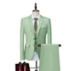 Conjunto de Terno Casual de Negócios Masculino 2025 Terno Vermelho de Três Peças Qt3002-533 Conjunto de Três Peças