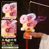 Kit de manualidades DIY de linterna de conejo de jade volador tejida en bambú para niños del Festival de Medio Otoño, linterna de mano estilo antiguo para venta al por mayor