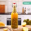 Botella de Vino Enzima Sellada de Vidrio a Presión de 1000 ml Botella para Bebida de Vino Vaso Doméstico para Jugo Botella de Vidrio