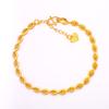 Pulsera para Dama Ojos de Fénix Pulsera de Cadena Extensa de Moda para Dama Pulsera de Ojos de Pavo Real y Fénix Chapado en Oro Joyería de Arena Dorada
